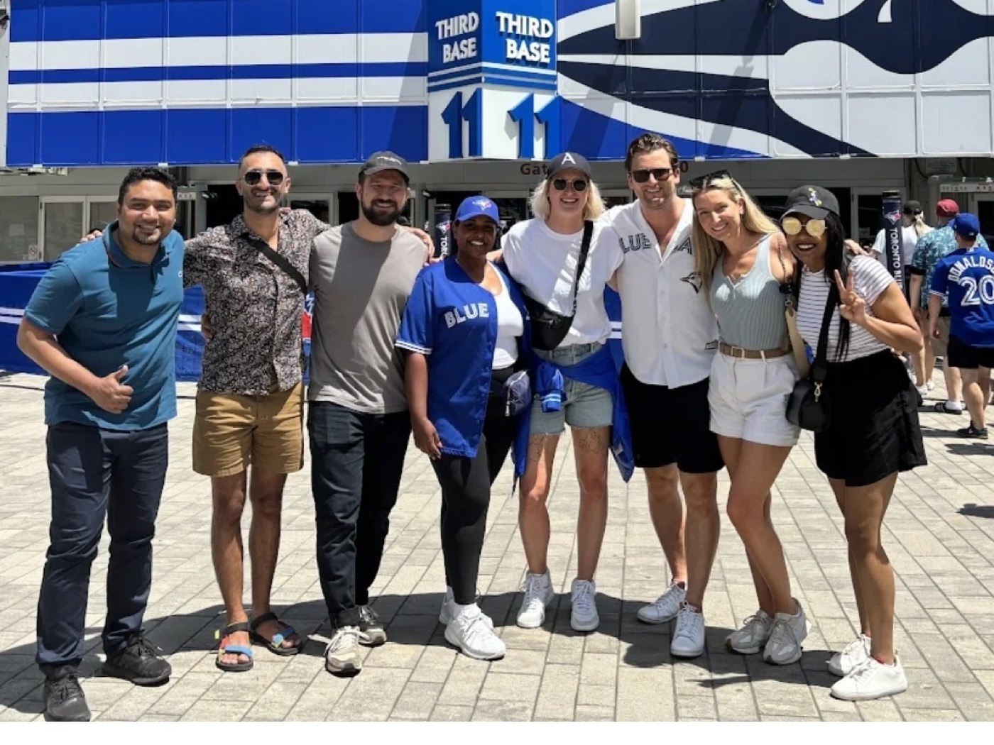 The Consultus Digital team at a Toronto Blue Jays game