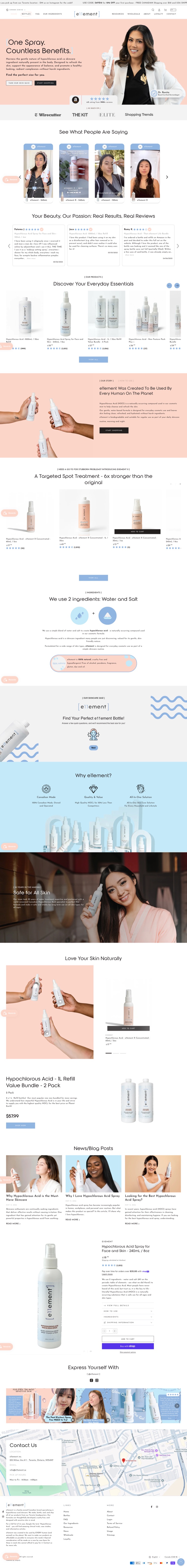 Rebuilt e11ement website